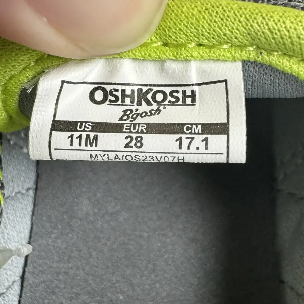 OshKosh Everplay Flexible Outsole Bump Toe Sandal Toddler Size 11 Green
